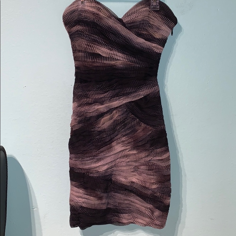 BCBG MAXAZIRA STRAPLESS DRESS